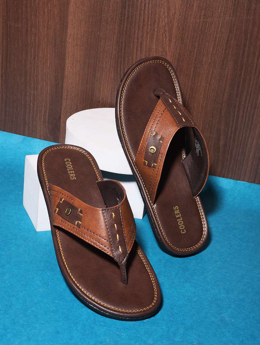 men solid toe separator sandal