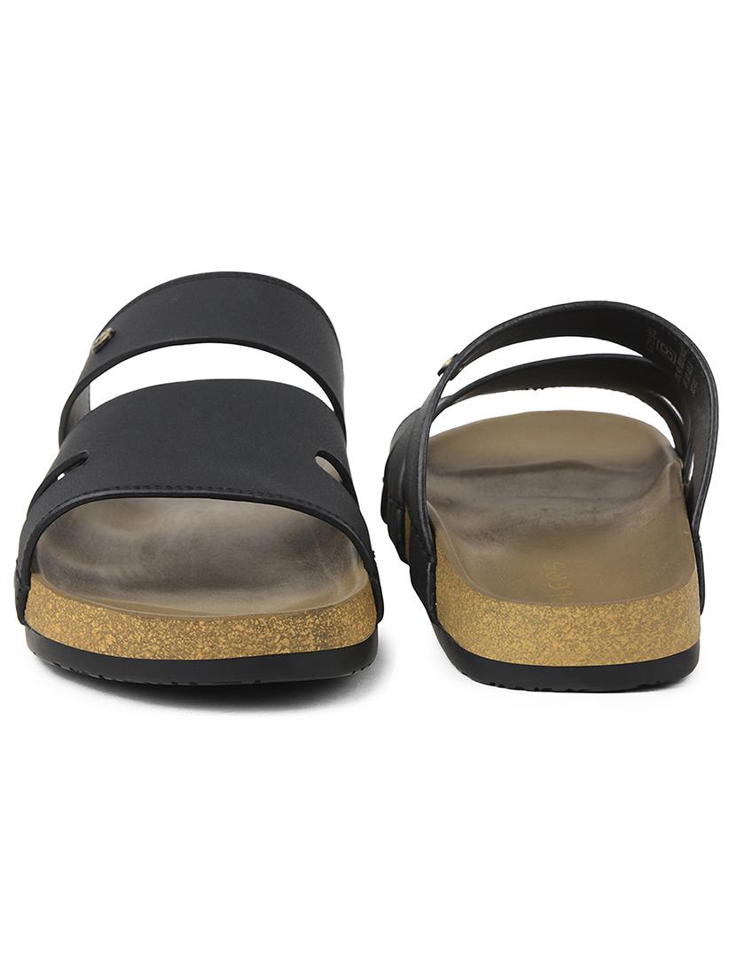 men solid slip on sandal - 22029298 - Standard Image - 3