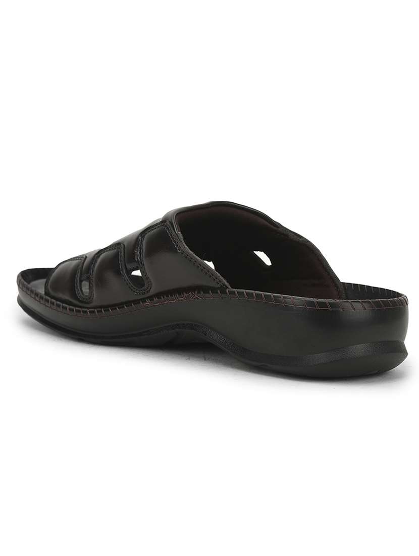 men solid slip on sandal - 22029308 -  Standard Image - 5