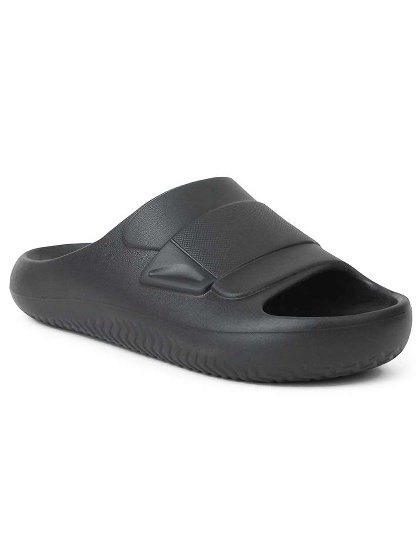 men black slip on slider - 22029325 -  Standard Image - 3