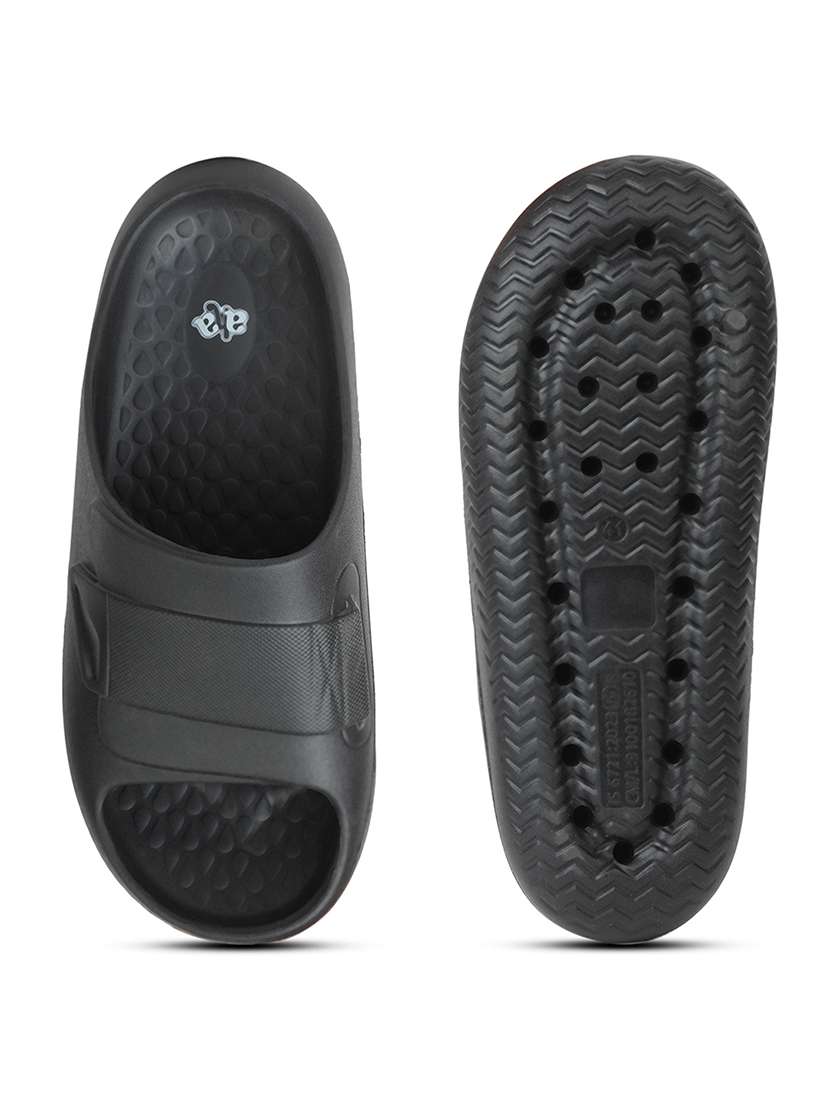 men black slip on slider - 22029325 -  Standard Image - 5