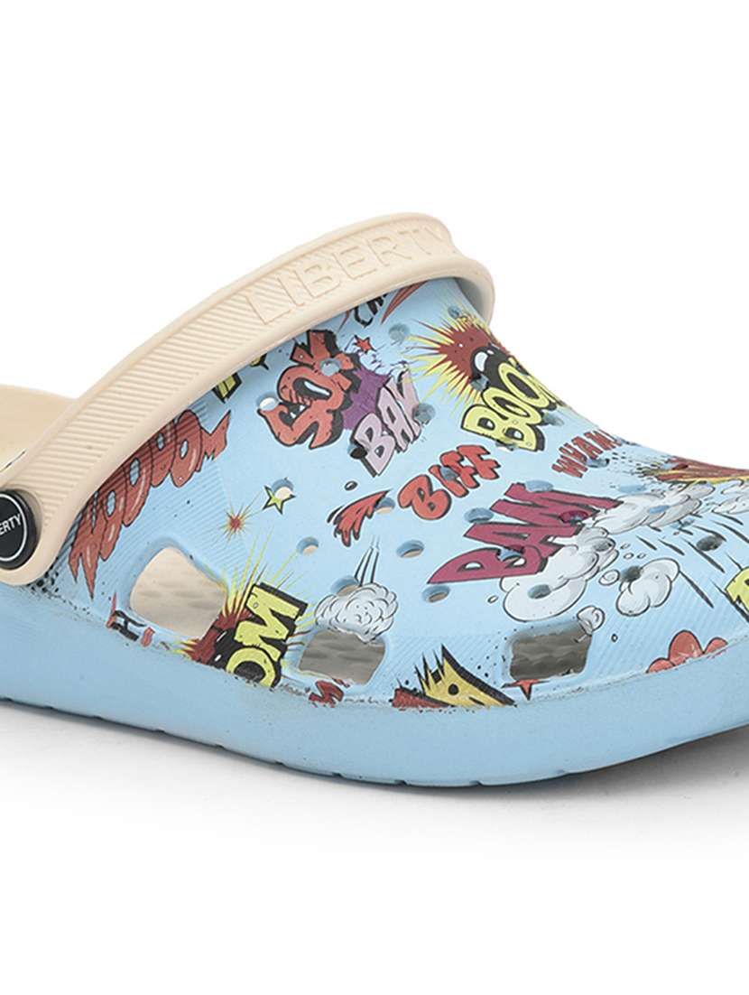 men printed slip on clogs - 22029347 -  Standard Image - 5