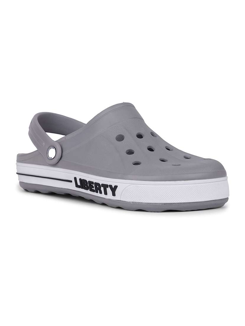 men solid slip on clogs