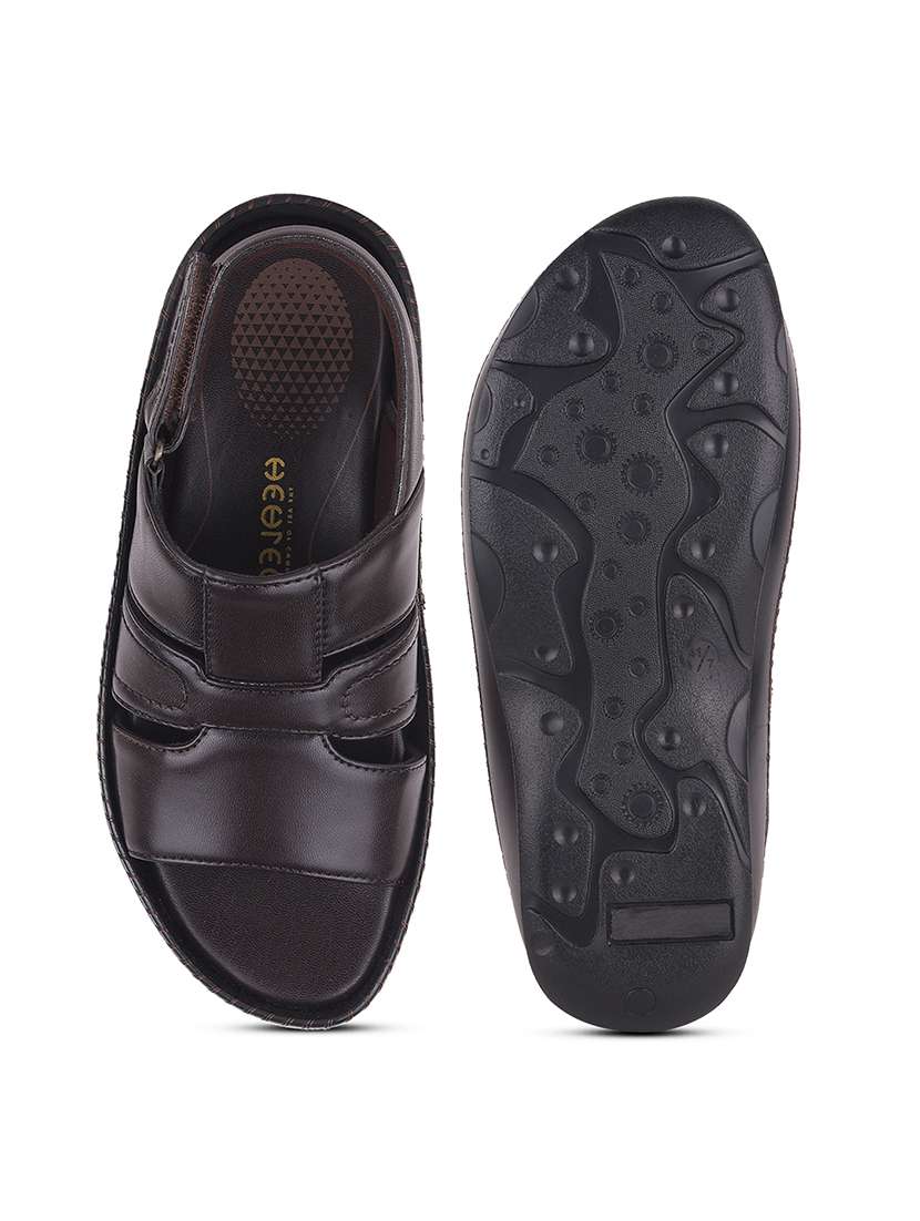 men solid back strap sandal - 22029368 -  Standard Image - 5