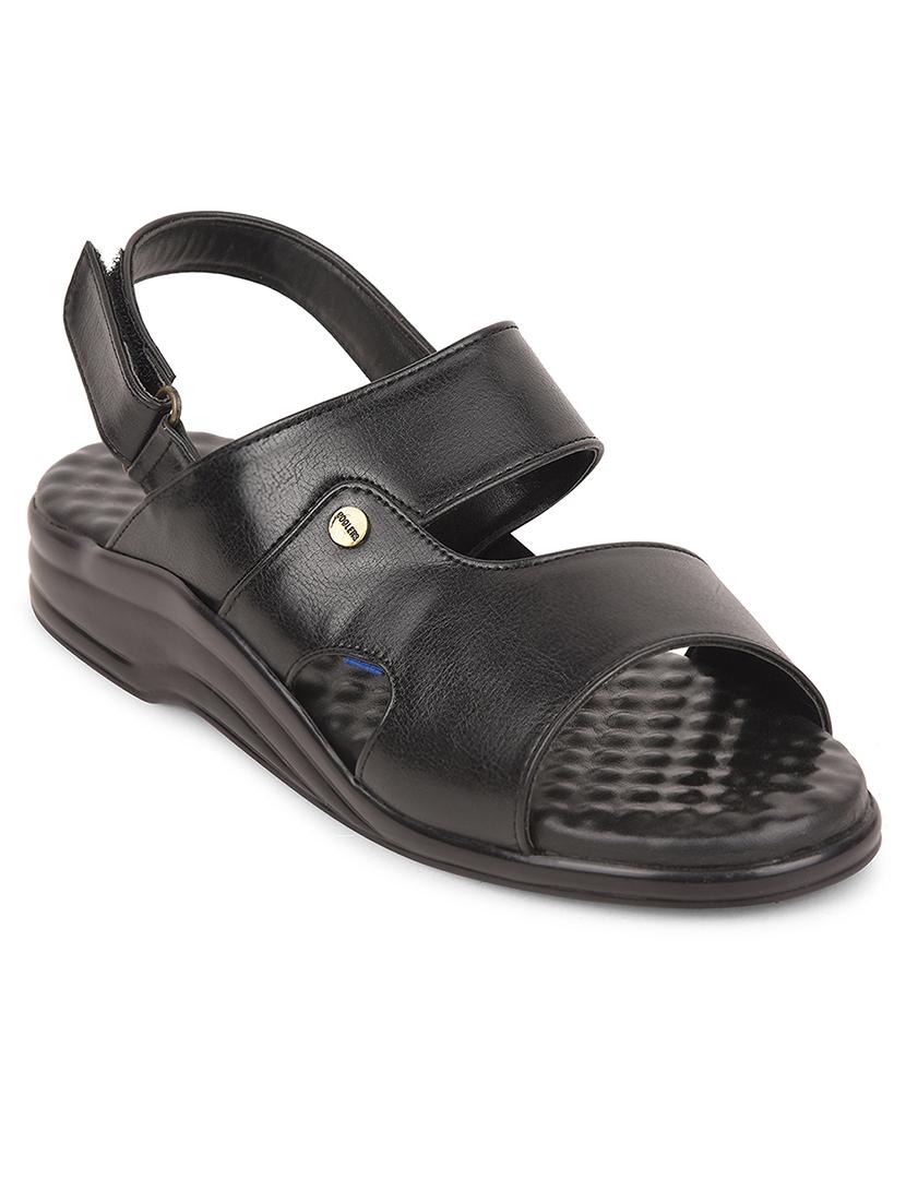 men solid back strap sandal