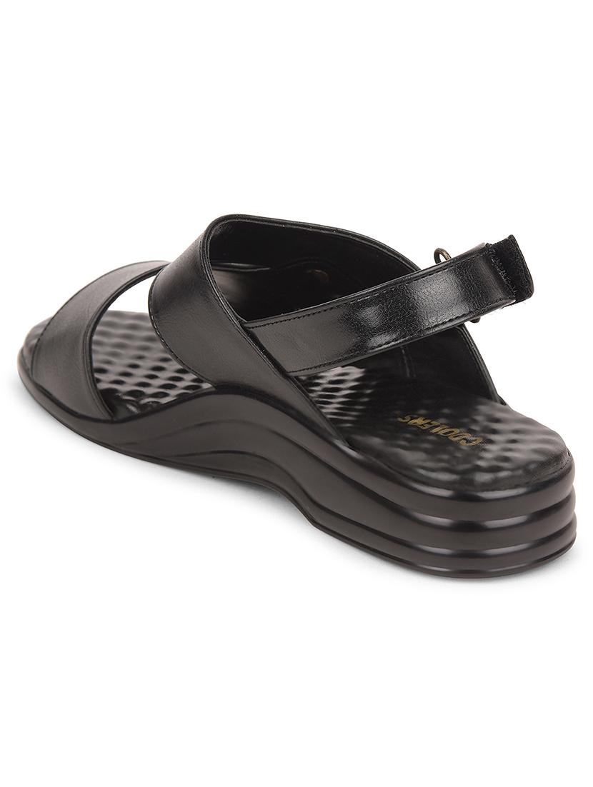 men solid back strap sandal - 22029373 - Standard Image - 3