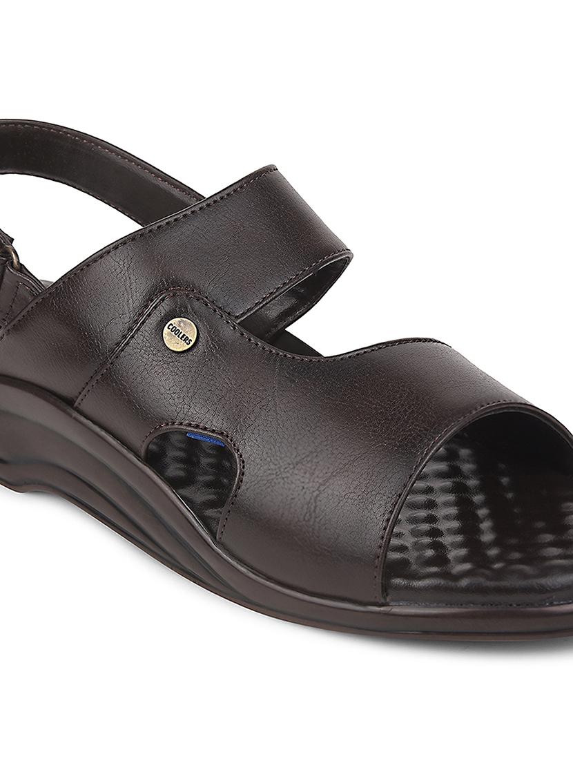 men solid back strap sandal - 22029374 - Standard Image - 5