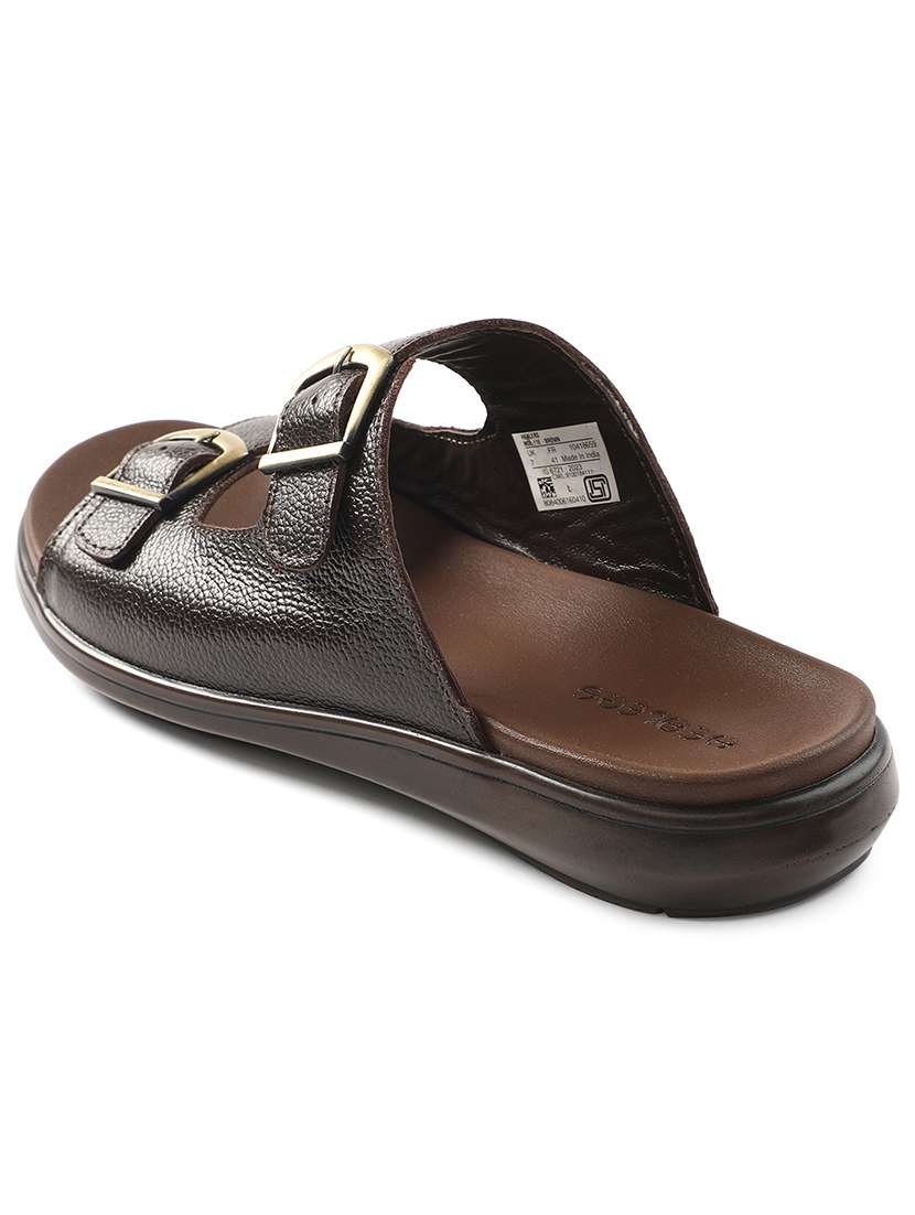 men solid slip on sandal - 22029376 -  Standard Image - 3