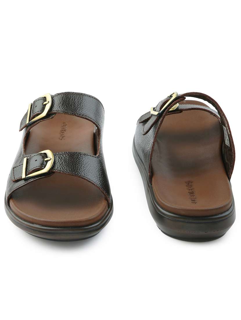 men solid slip on sandal - 22029376 -  Standard Image - 5