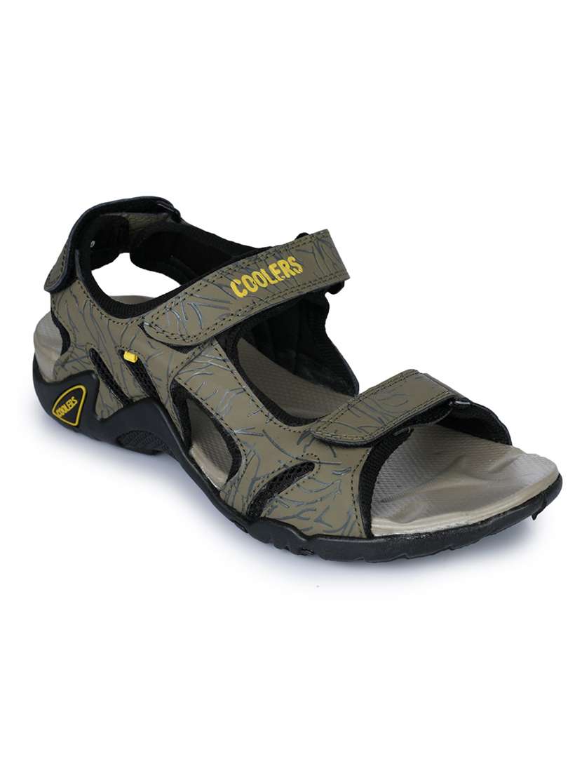 men solid back strap floater