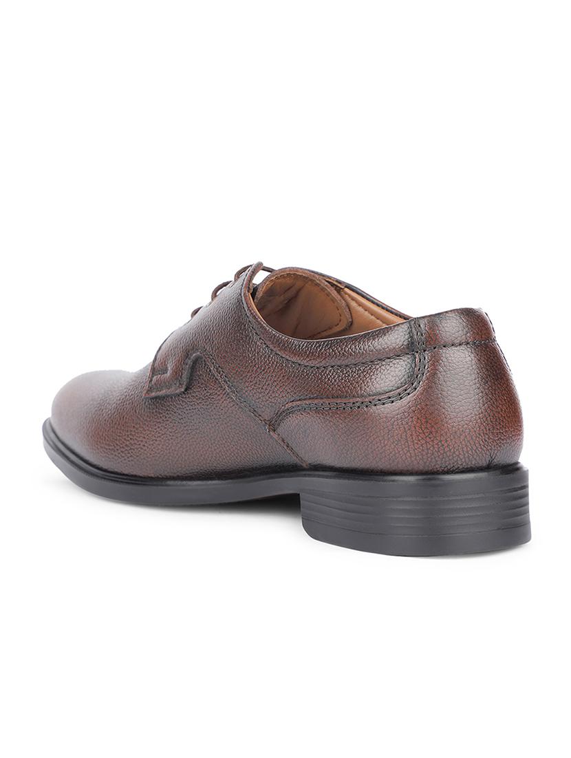 men brown lace-up derby - 22029384 - Standard Image - 3