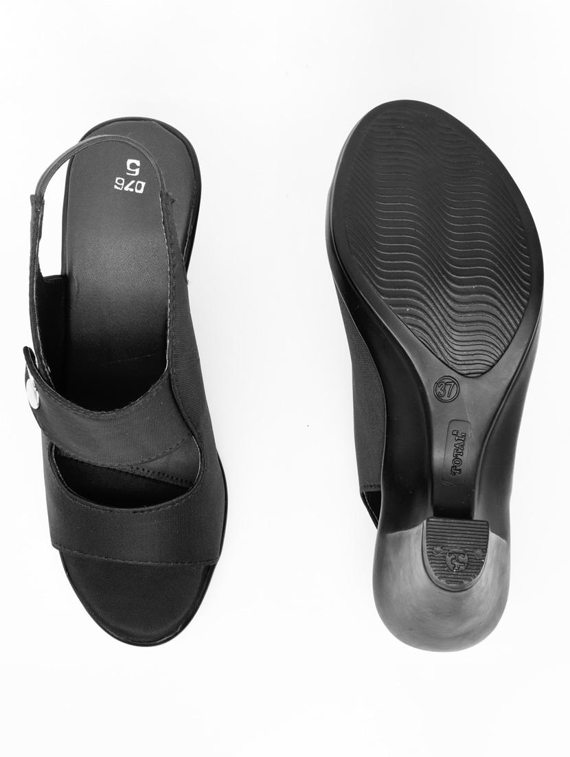 women solid back strap sandal - 22029466 - Standard Image - 3