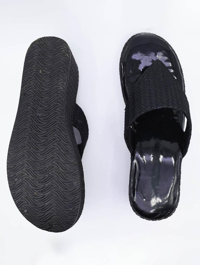 women solid slip on platfom wedges - 22029471 - Standard Image - 3