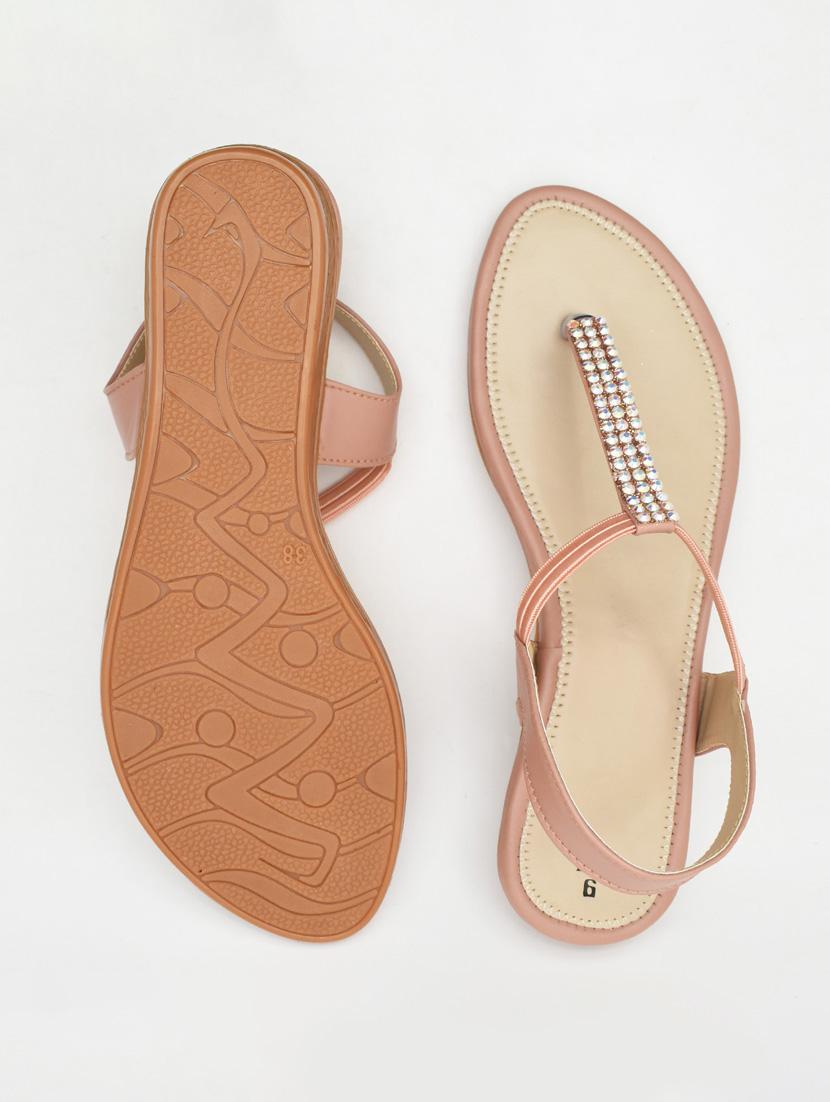 women embellished t-strap flats - 22029495 - Standard Image - 3
