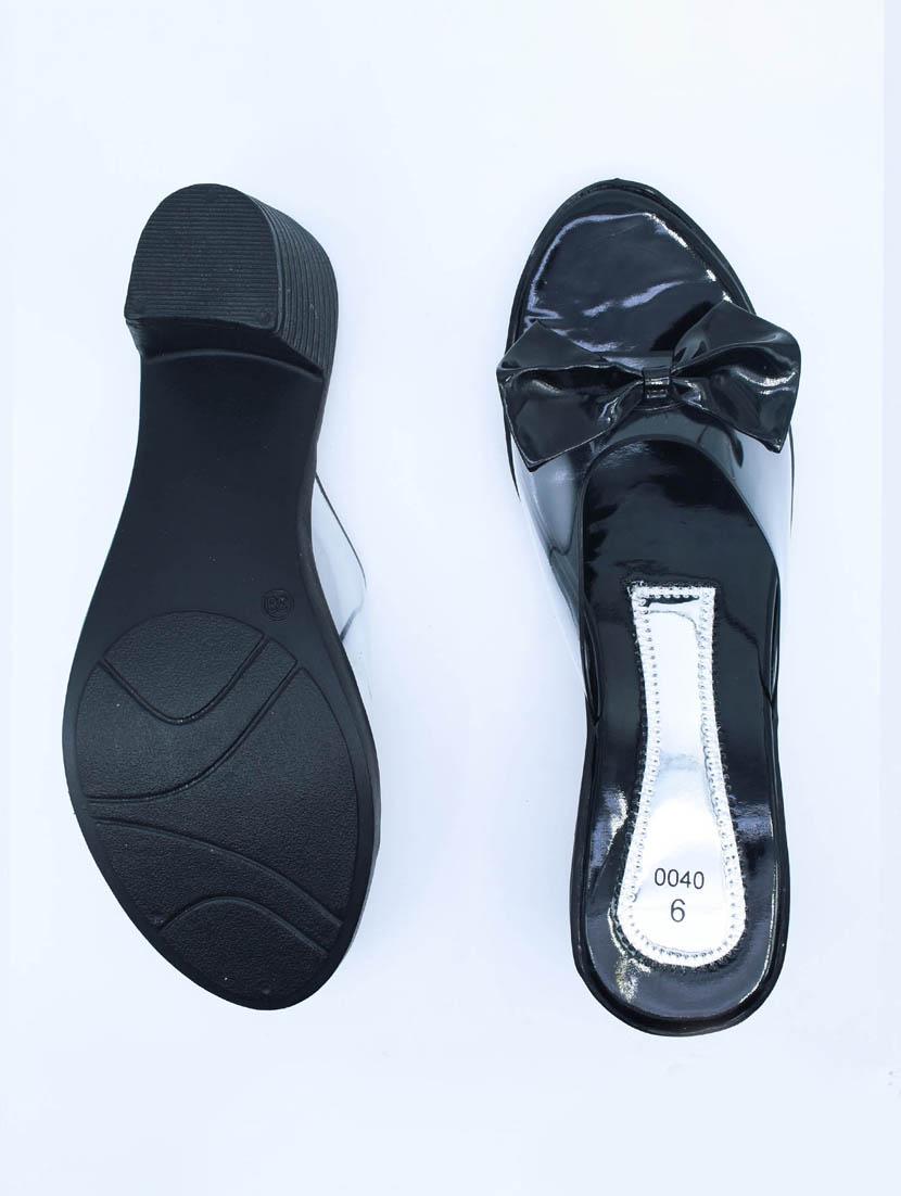 women solid slip on block heel sandal - 22029498 - Standard Image - 3