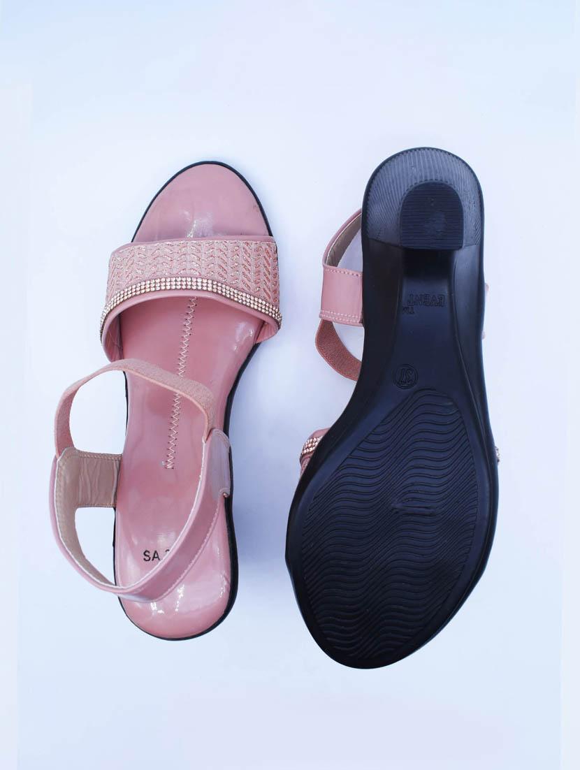 women solid back strap sandals - 22029500 - Standard Image - 3