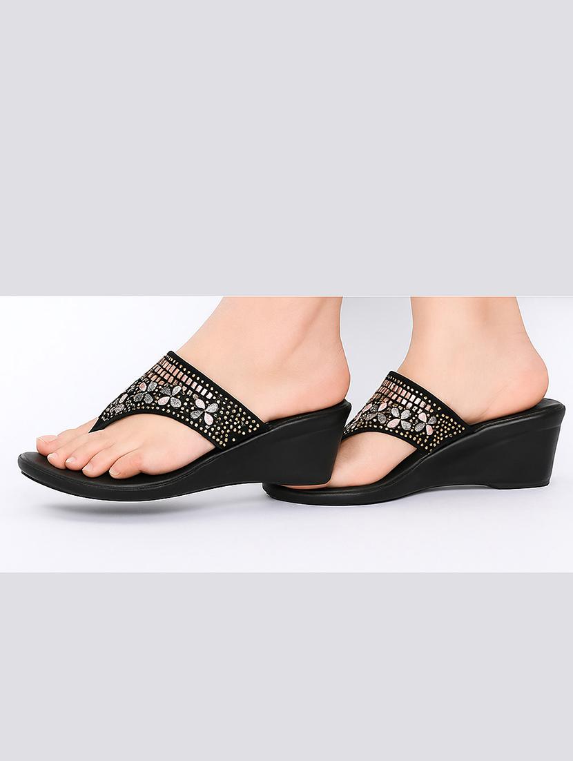 women embellished slip on wedges - 22029502 - Zoom Image - 0