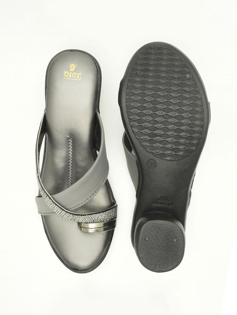 women embellished one toe block heel sandal - 22029512 - Standard Image - 3