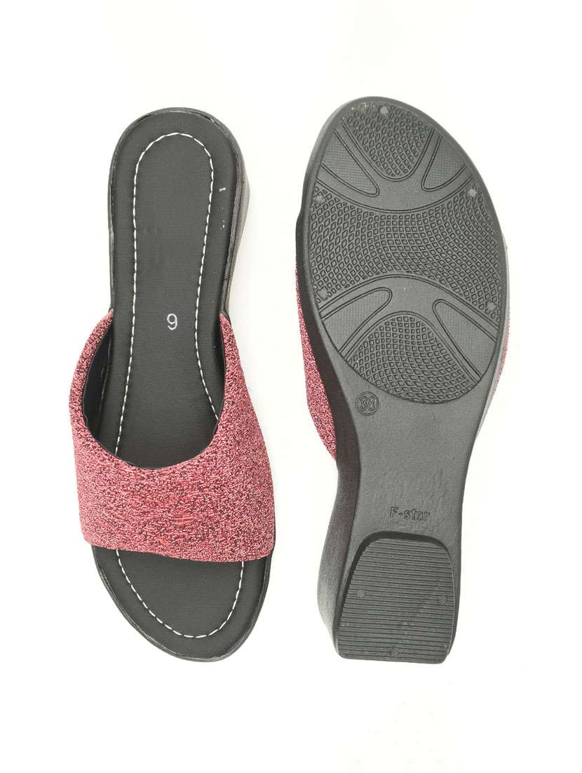 women solid slip on platfom wedges - 22029513 - Standard Image - 3