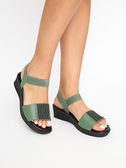 women solid back strap wedges - 22029519 -  Standard Image - 0