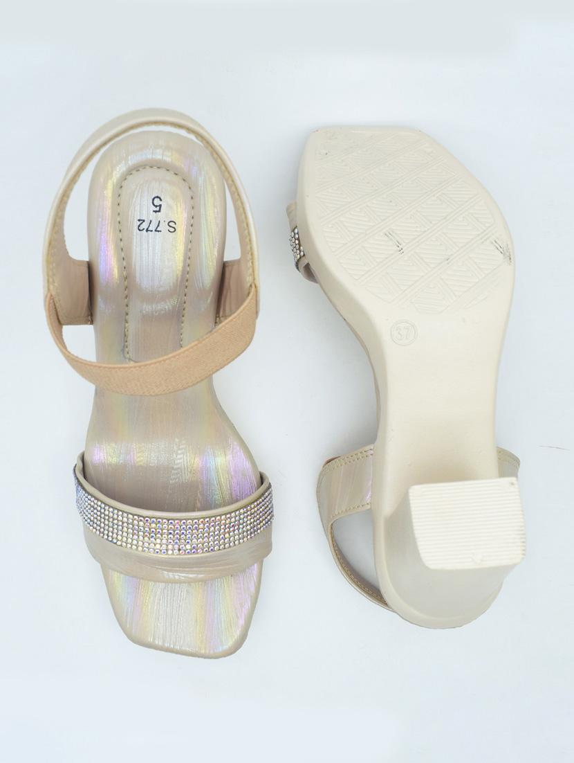 women solid back strap sandals - 22029521 - Standard Image - 3