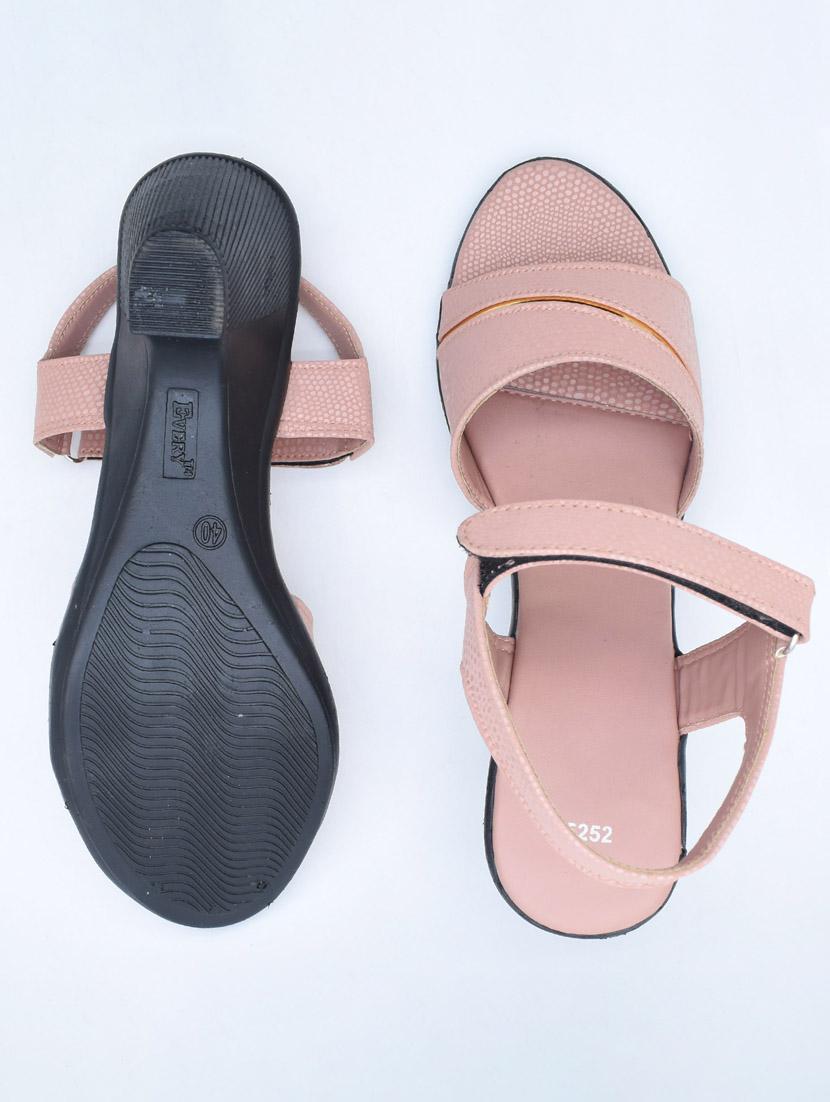 women solid back strap sandals - 22029533 - Standard Image - 3