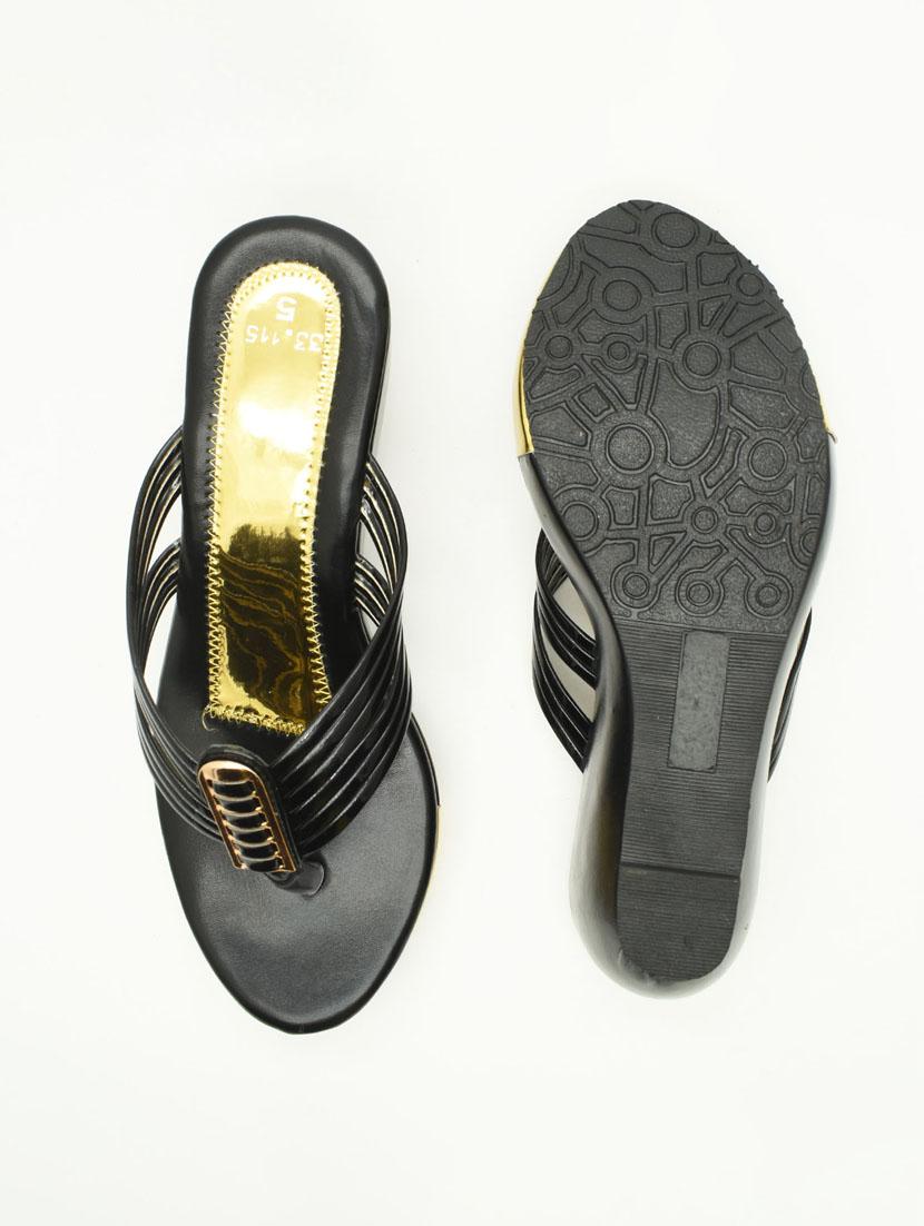 women solid slip on wedges - 22029546 - Standard Image - 3