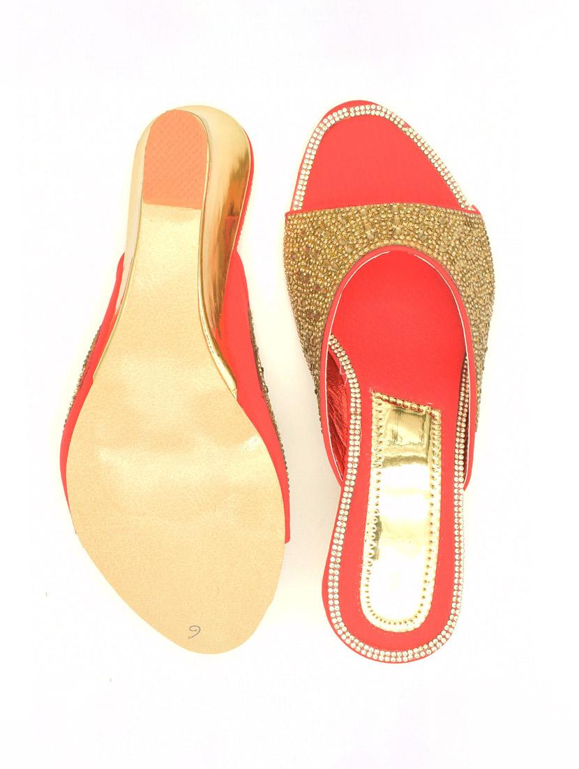women embellished slip on wedges - 22029551 - Standard Image - 3