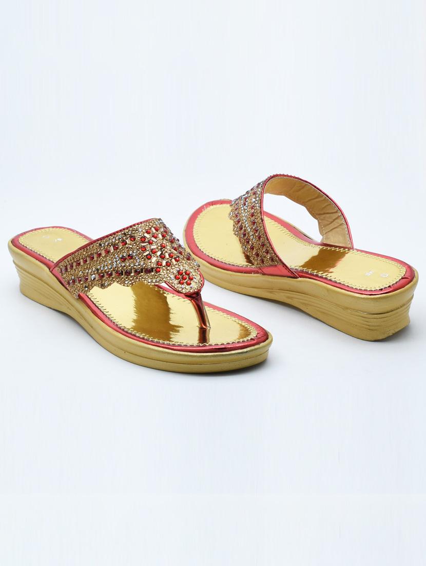 women embellished slip on wedges - 22029556 - Standard Image - 3
