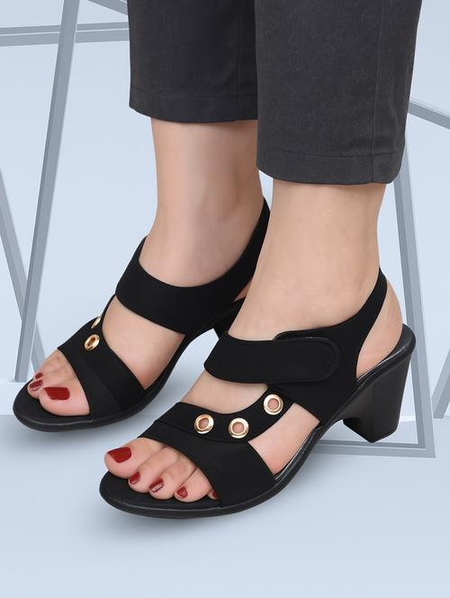 women solid back strap sandal - 22029563 -  Standard Image - 0