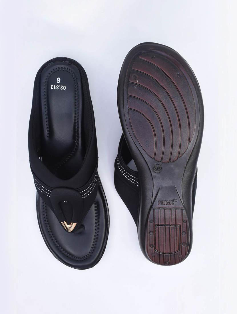 women solid slip on wedges - 22029565 - Standard Image - 3