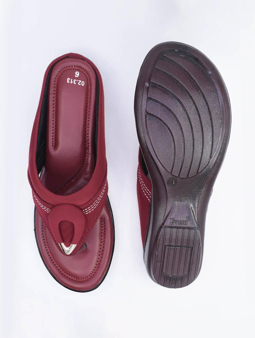 women solid slip on wedges - 22029567 - Standard Image - 3