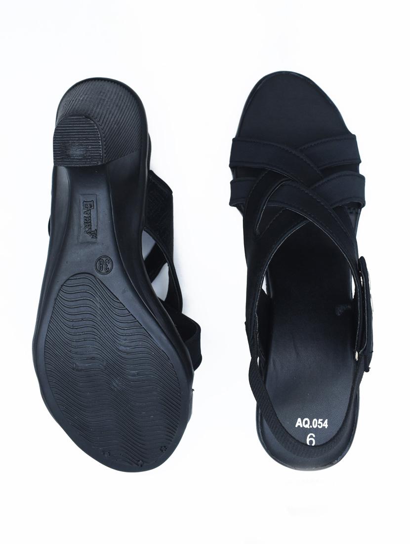 women solid back strap sandal - 22029570 - Standard Image - 3
