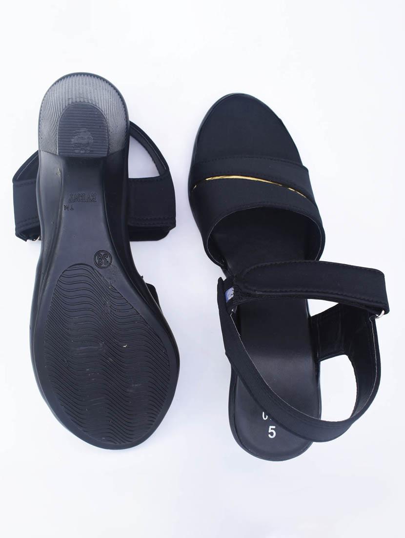 women solid back strap sandal - 22029573 - Standard Image - 3