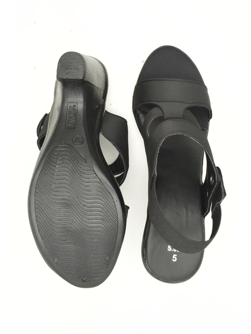 women solid back strap sandal - 22029575 - Standard Image - 3