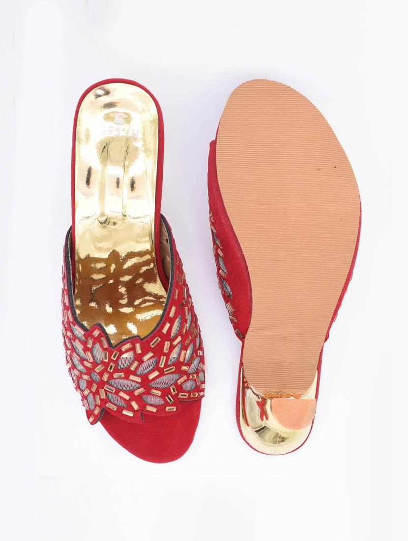 women embellished slip on sandal - 22029579 - Standard Image - 3