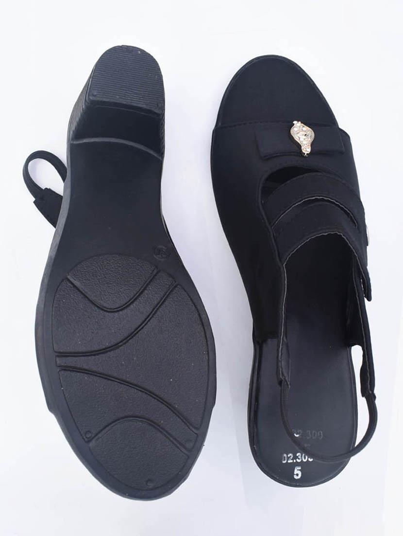 women solid back strap sandal - 22029580 - Standard Image - 3
