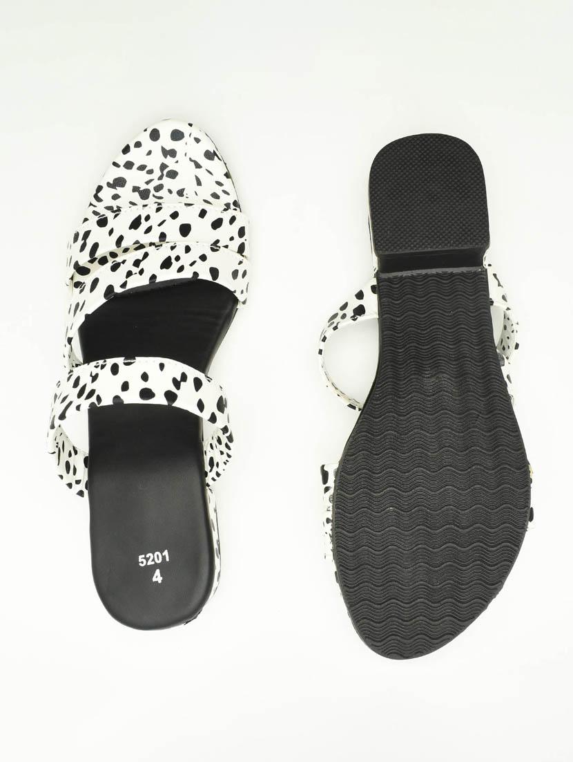 women polka doted slip on sandal - 22029585 - Standard Image - 3