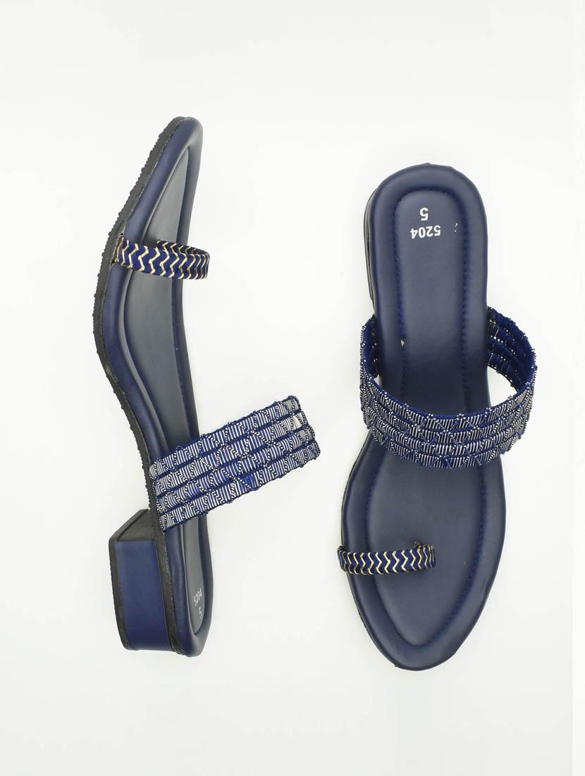 women embellished slip on one toe sandal - 22029588 - Standard Image - 3