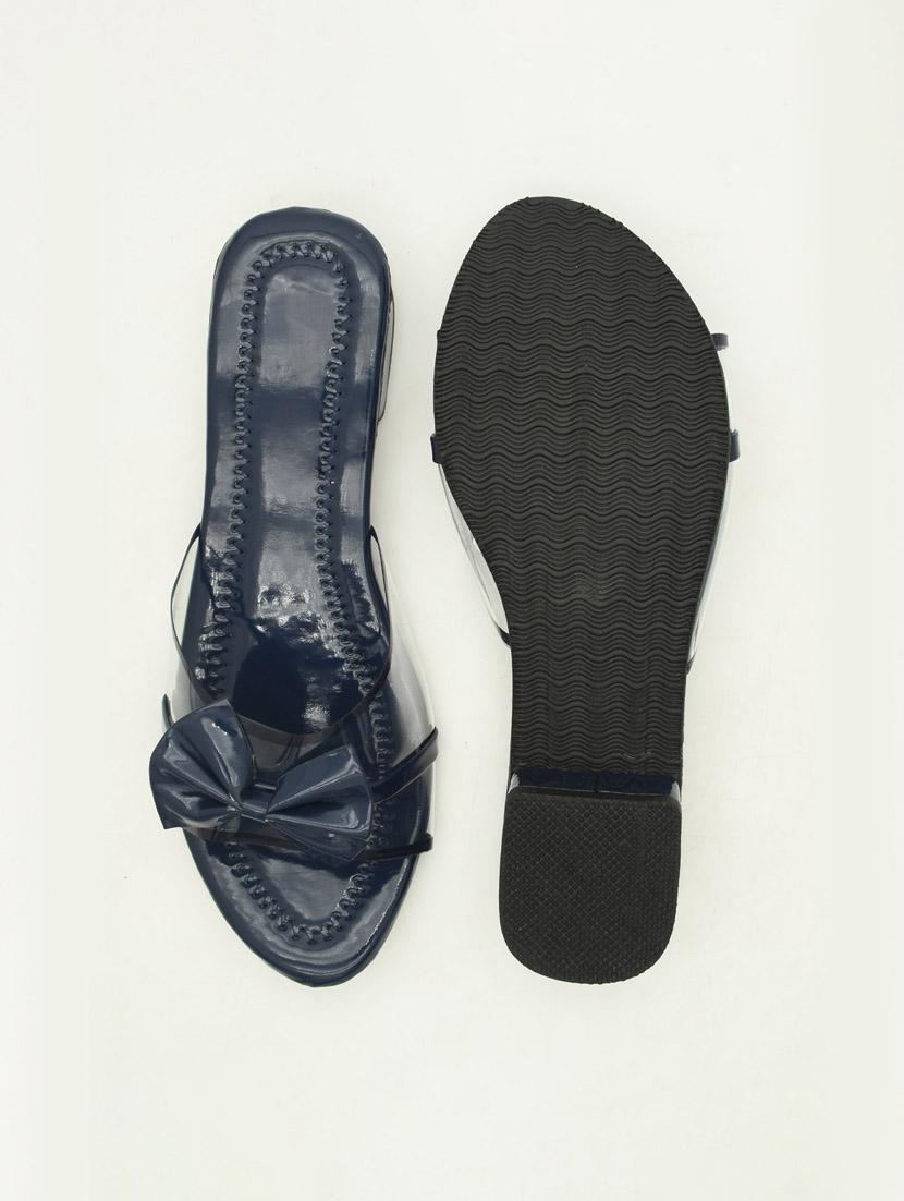women solid slip on block heel sandal - 22029592 - Standard Image - 3