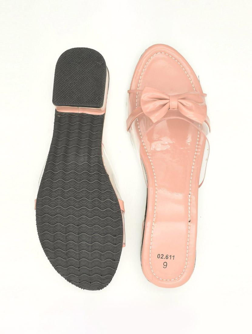 women solid slip on block heel sandal - 22029593 - Standard Image - 3