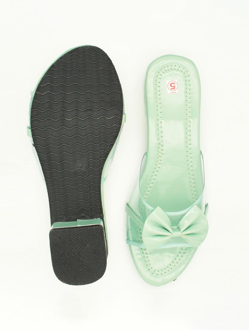 women solid slip on block heel sandal - 22029594 - Standard Image - 3
