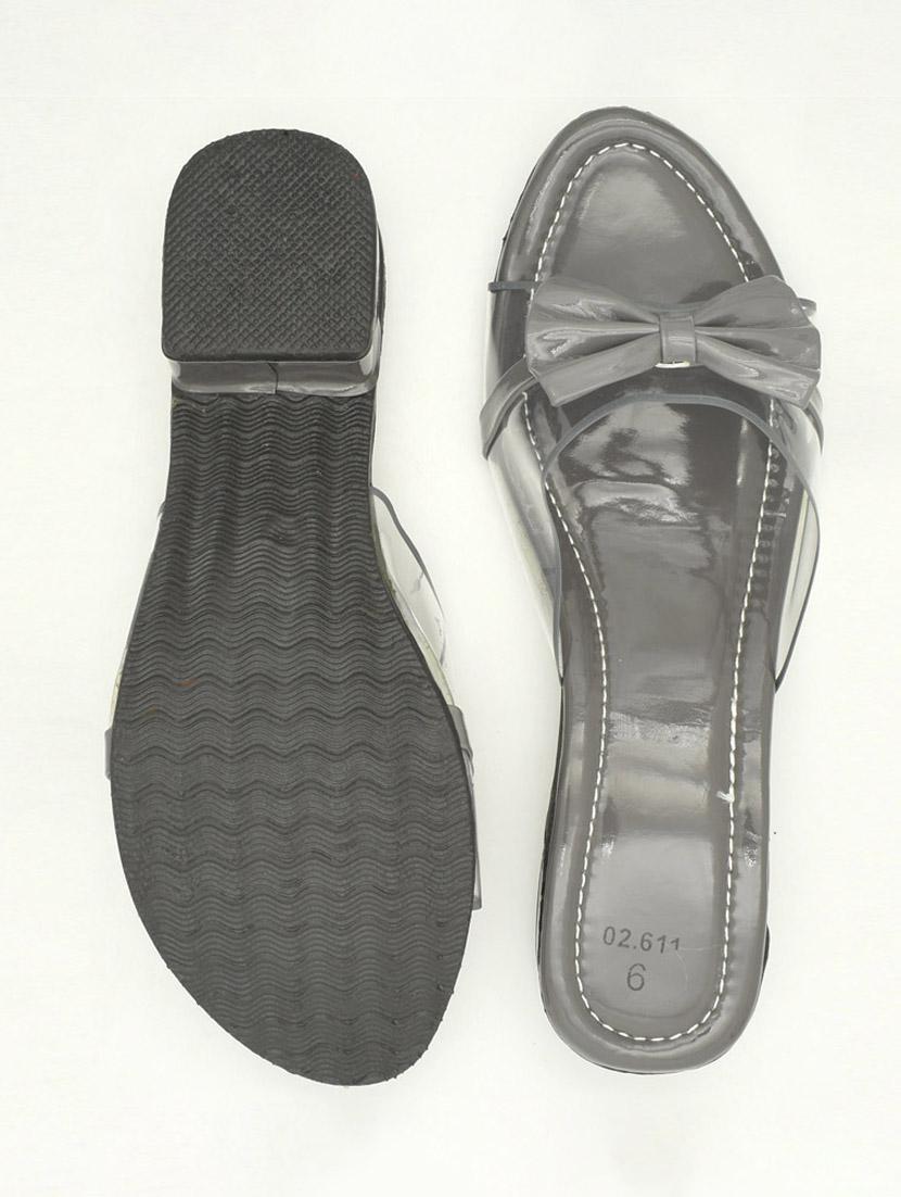 women solid slip on block heel sandal - 22029595 - Standard Image - 3