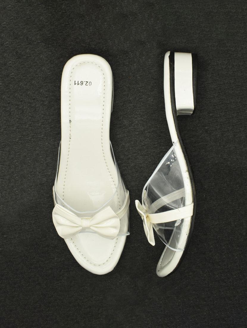 women solid slip on block heel sandal - 22029598 - Standard Image - 3