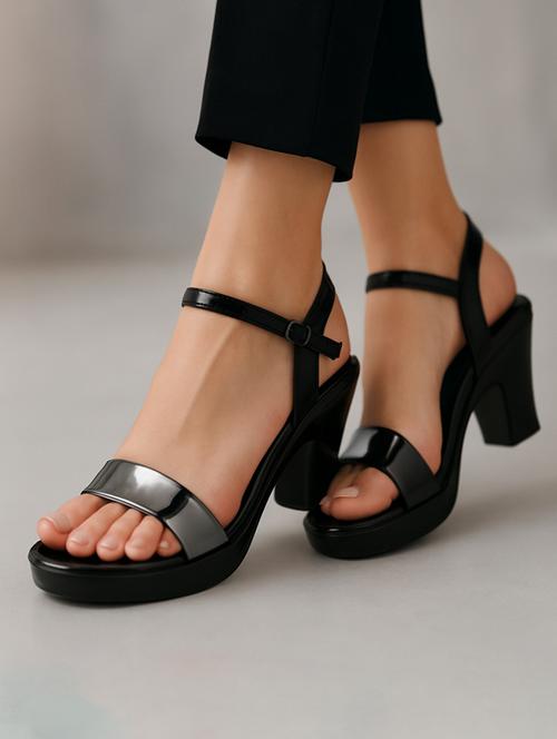 women solid back strap sandal - 22029615 -  Standard Image - 0