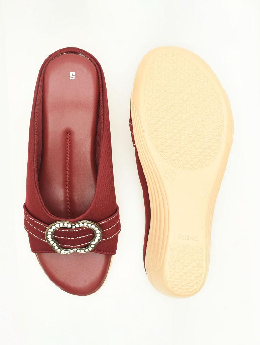 women solid slip on wedges - 22029618 - Standard Image - 3