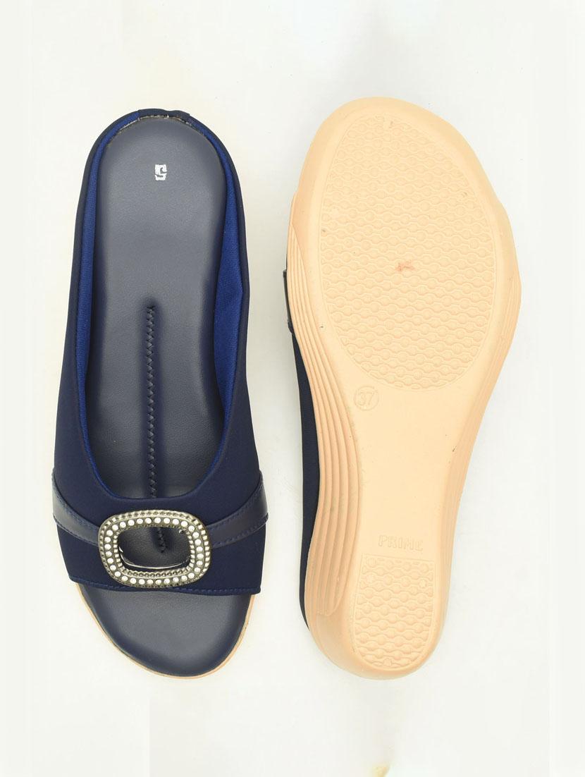 women solid slip on wedges - 22029619 - Standard Image - 3