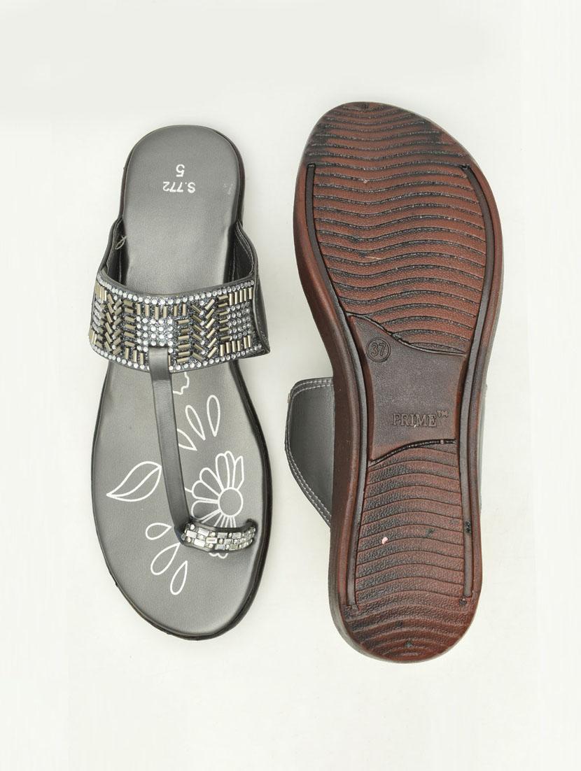 women embellished slip on one toe wedges - 22029624 - Standard Image - 3
