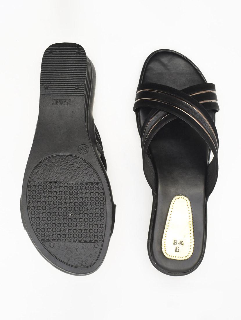 women solid slip on wedges - 22029634 - Standard Image - 3