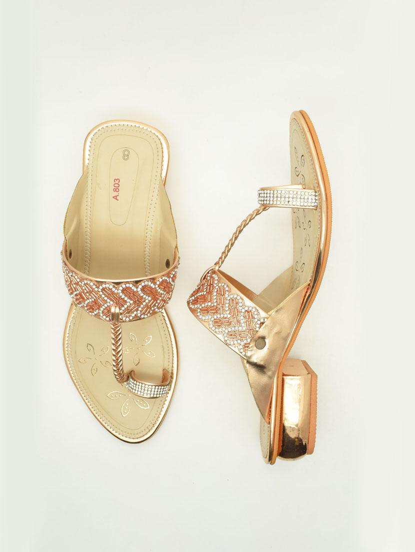 women embellished one toe block heel sandal - 22029654 - Standard Image - 3